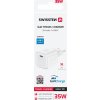 SWISSTEN SÍŤOVÝ ADAPTÉR GaN 1x USB-C 35W POWER DELIVERY BÍLÝ