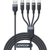 Datový kabel USB Joyroom S-1T4018A18 4v1 USB-C / 2x Lightning / Micro USB / 3,5A / 1,2 m (černý)