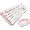 Súprava bezdrôtovej klávesnice a myši MOFII Sweet 2.4G (bielo-ružová)