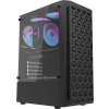 Počítačová skriňa Darkflash DK300M Micro-ATX s 3 ventilátormi (čierna)