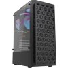 Počítačová skriňa Darkflash DK300M Micro-ATX s 3 ventilátormi (čierna)