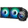 Vodné chladenie PC Darkflash DX240 V2 ARGB 2x 120x120 (čierna)