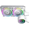 Vodné chladenie PC AiO Darkflash TR240 RGB 2x 120x120 (biele)