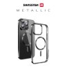 POUZDRO SWISSTEN CLEAR JELLY MagStick METALLIC PRO APPLE IPHONE 11 PRO ČERNÉ