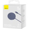Magnetická MagSafe bezdrátová nabíječka pro iPhone Baseus Simple Mini3 15W (fialová)