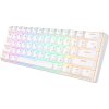 Mechanická klávesnice Royal Kludge RK61 RGB, hnědý spínač (bílá) anglická