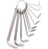 Súprava šesťhranných kľúčov 1,5-10 mm Deli Tools EDL3100 (strieborné)