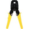 Ethernetové krimpovacie kliešte 4/6/8P RJ45/RJ14/RJ12/RJ9 Deli Tools EDL2468 (žlté)