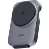Magnetická bezdrôtová nabíjačka 3v1 MagFusion Aukey LC-MC312, 15W Qi2 (sivá)