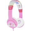 Drôtové slúchadlá pre deti OTL Prasiatko Peppa s dúhou a trblietkami (ružová)