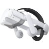 Komfortní Audio popruh na hlavu se sluchátky Kiwi Design QA01 pro Meta Quest 2 White
