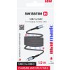 SWISSTEN MAGNETICKÝ DATOVÝ KABEL SAMONAVÍJECÍ USB-C / USB-C 1 M