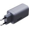Sieťová nabíjačka Aukey PA-B6U, 1xUSB-A, 2xUSB-C, 67W (sivá)