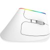 Bezdrátová vertikální myš Delux M618C 2,4G 1600DPI RGB (bílá)