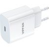 Nástěnná nabíječka VFAN E04, USB-C, 20W, QC 3.0 + kabel Lightning (bílá)