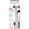 USB-C SLUCHÁTKA SWISSTEN METALLIC ČERNÁ
