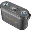 Bezdrôtový reproduktor Bluetooth W-KING H10 S 80W + mikrofón (čierny)