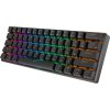 Mechanická klávesnice Royal Kludge RK61 RGB, červené spínače (černá) anglická