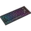 Bezdrôtová mechanická klávesnica Royal Kludge RK84 RGB, hnedé spínače (čierna)