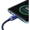 Baseus CAJY000703 Crystal Shine Series Datový Kabel USB-C - USB-C 100W 2m Blue