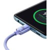 Baseus CAJY000705 Crystal Shine Series Datový Kabel USB-C - USB-C 100W 2m Purple