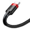 Baseus Cafule kabel USB-C 3A 0,5 m (červeno-černý)
