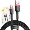 Baseus Cafule kabel USB-C 3A 0,5 m (červeno-černý)