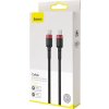 Baseus Cafule PD2.0 100W bleskové nabíjení USB pro kabel typu C (20V 5A)2m - červený černý