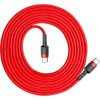 Baseus Cafule PD2.0 60W bleskové nabíjení USB pro kabel typu C (20V 3A) 2m Red