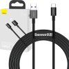 Baseus Superior Series Fast Charging Datový Kabel USB-A/USB-C 66W 2m Black
