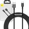 Kabel USB na USB-C řady Superior, 66W, 2m (černý)