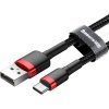Baseus Cafule Series Datový Kabel USB-A - USB-C 2A 3m Red/Black