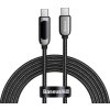 Kábel USB-C na displeji USB-C Baseus, 100 W, 2 m (čierny)
