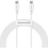 Baseus CATYS-C02 Superior Fast Charging Datový Kabel USB-C - USB-C 100W 2m White