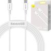 Baseus CATYS-C02 Superior Fast Charging Datový Kabel USB-C - USB-C 100W 2m White