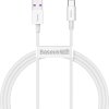 Kabel USB na USB-C řady Superior, 66W, 1m (bílý)