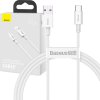 Kabel USB na USB-C řady Superior, 66W, 1m (bílý)