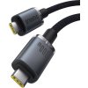 Baseus Crystal Shine USB3.2 Full-Featured Fast-Charging Data Cable USB-C to USB-C 100W 1.5m 20Gb Cluster Black