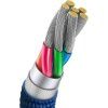 Baseus CAJY000503 Crystal Shine Series Datový Kabel USB - USB-C 100W 2m Blue