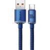 Baseus CAJY000503 Crystal Shine Series Datový Kabel USB - USB-C 100W 2m Blue