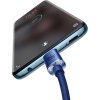 Baseus CAJY000603 Crystal Shine Series Datový Kabel USB-C - USB-C 100W 1,2m Blue