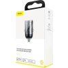 Baseus Tiny Star Mini Quick Charge Autonabíječka USB port 30W šedý