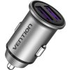 Nabíjačka do auta 2x USB Vention FFEH0 30W sivá