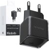 Rýchlonabíjačka McDodo CH-3771 20W GaN (čierna)