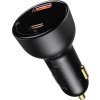 Nabíjačka do auta Baseus Superme, USB, USB-C, 100W (čierna)