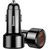 Baseus Magic Series Nabíječka do Auta USB-A/USB-A 45W Black