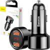 Baseus Magic Series Nabíječka do Auta USB-A/USB-A 45W Black