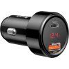 Baseus Magic Series Nabíječka do Auta USB-C/USB-A 45W Black