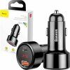 Baseus Magic Series Nabíječka do Auta USB-C/USB-A 45W Black
