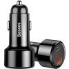 Baseus Magic Series Nabíječka do Auta USB-C/USB-A 45W Black